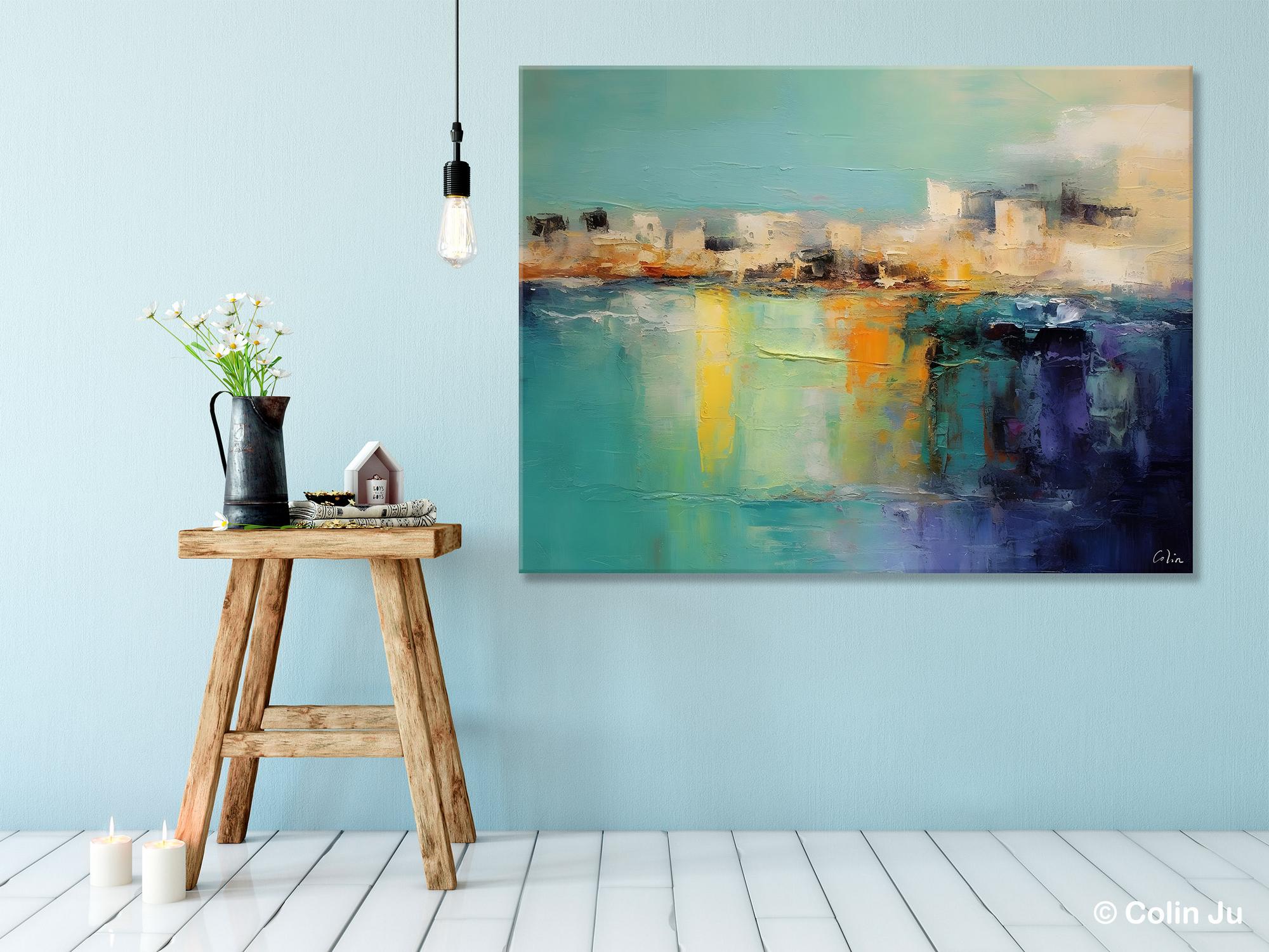 Contemporary Canvas Wall Art, Original Hand Painted Canvas Art, Acrylic Paintings Behind Sofa, Abstract Paintings for Bedroom, Buy Paintings Online