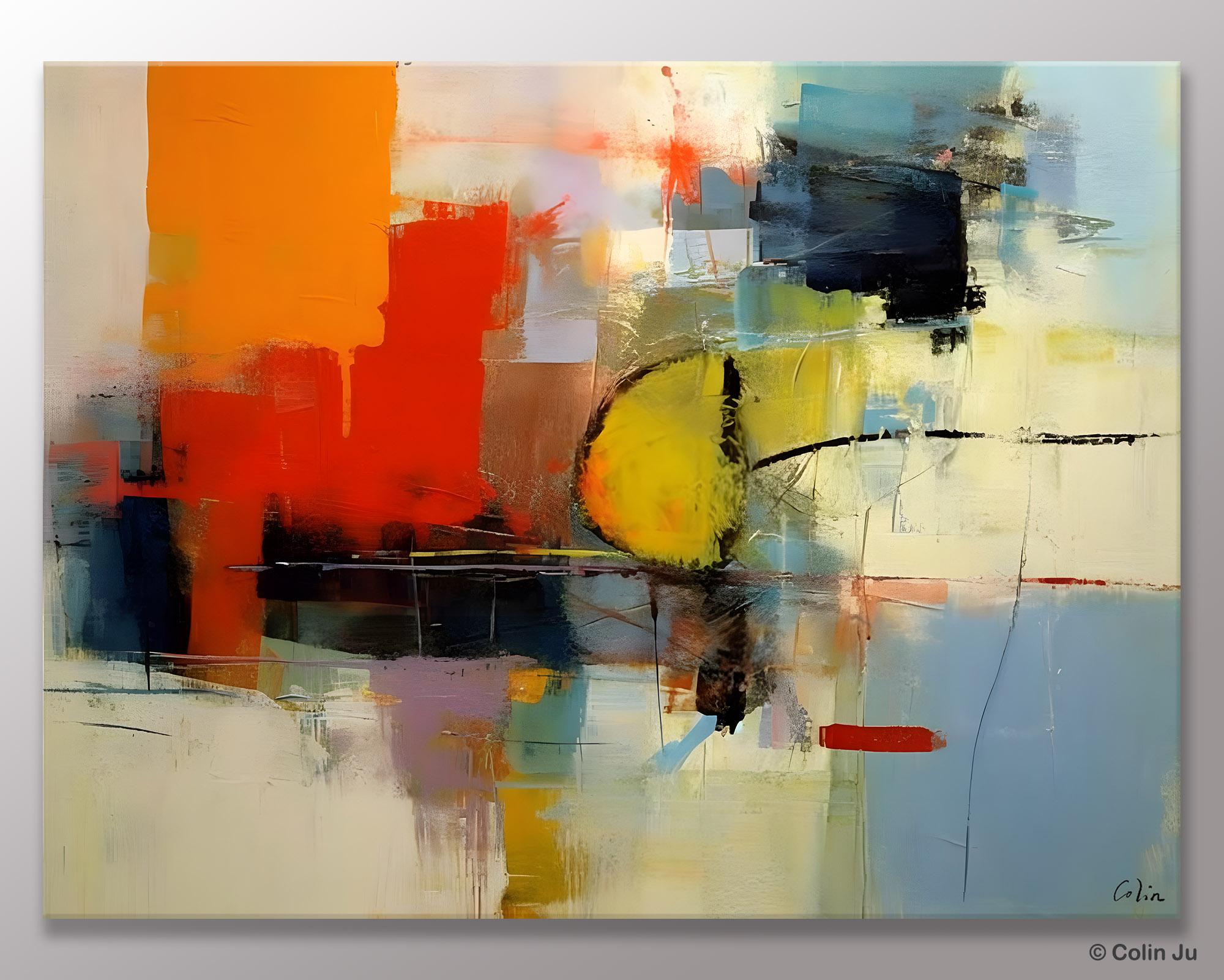 Acrylic Painting for Bedroom, Modern Canvas Painting, Palette Knife Artwork, Original Abstract Acrylic Paintings, Hand Painted Canvas Art