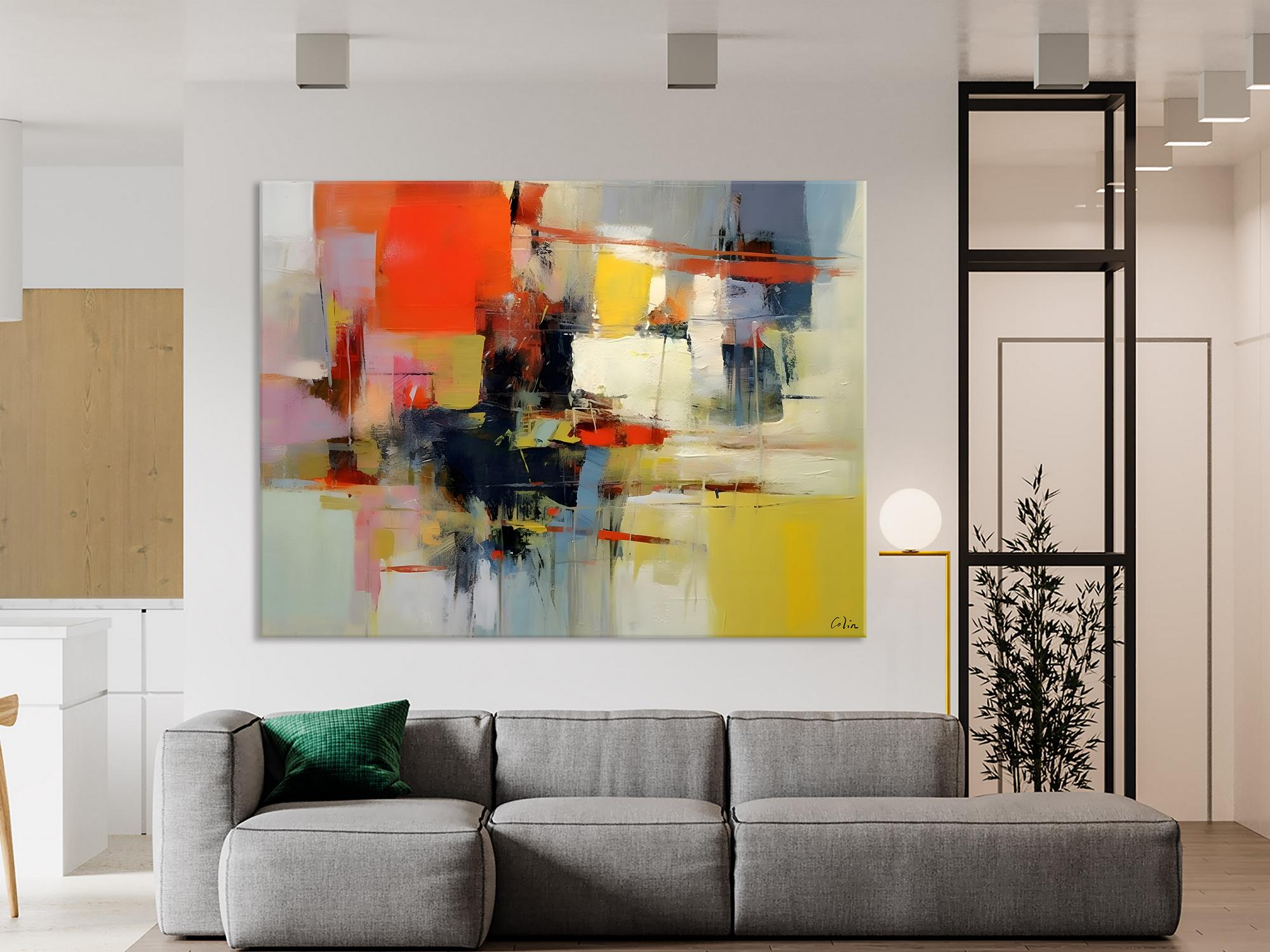 Large Acrylic Painting, Huge Paintings for Living Room, Hand Painted Wall Art Painting, Original Modern Canvas Artwork