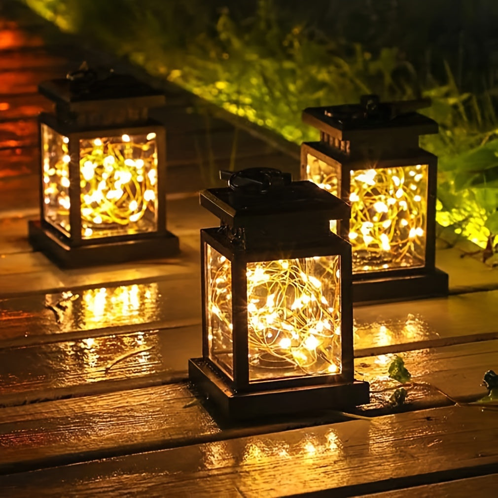 Solar Led Lamp, Creative 30 Lights Waterproof Park Decoration For Outdoor Courtyard, Balcony, Villa, Terrace, Home Hanging Lamp