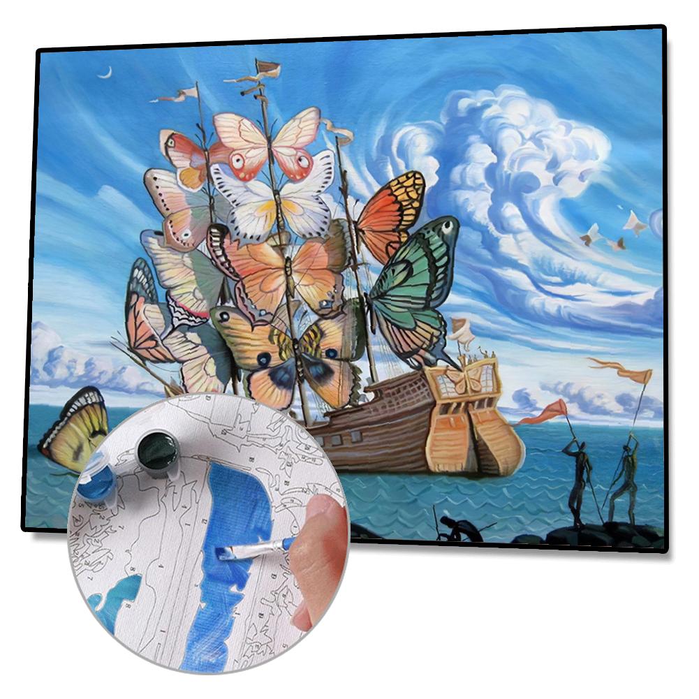 Butterfly-Paint By Numbers 50*40cm