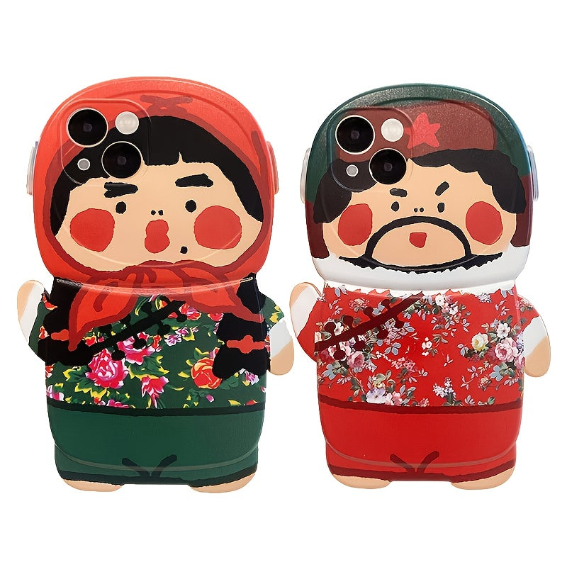 Creative Silicone Phone Case With Northeasterners Pattern