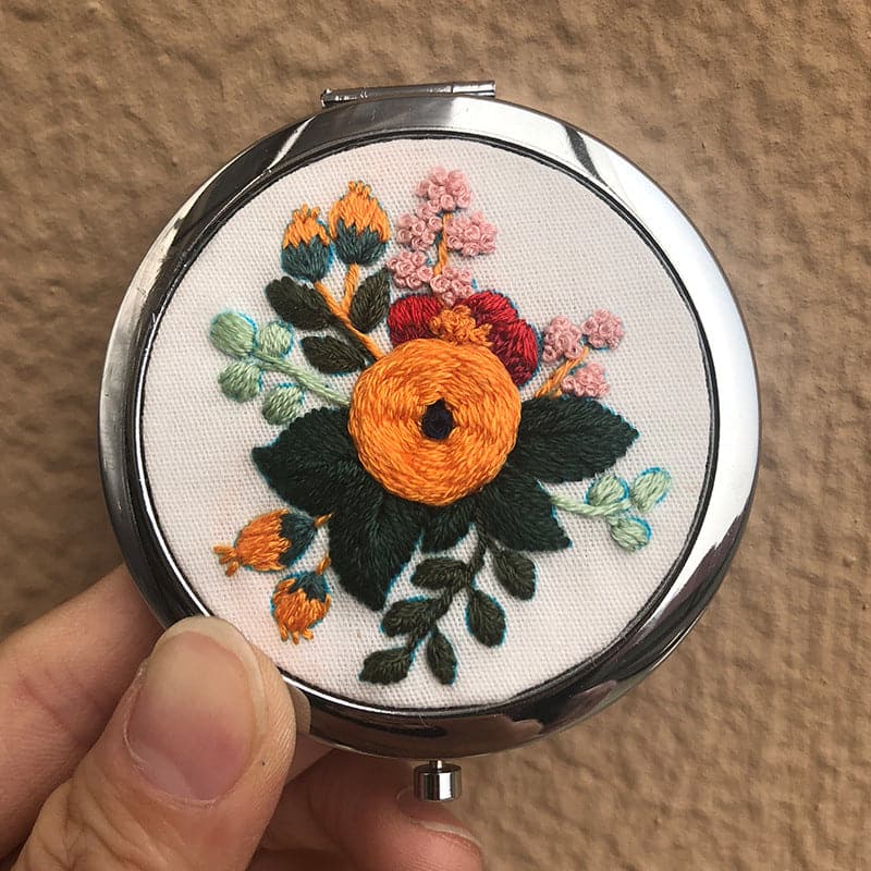 diy three-dimensional double-sided mirror handmade creative production makeup mirror material package ktclubs.com