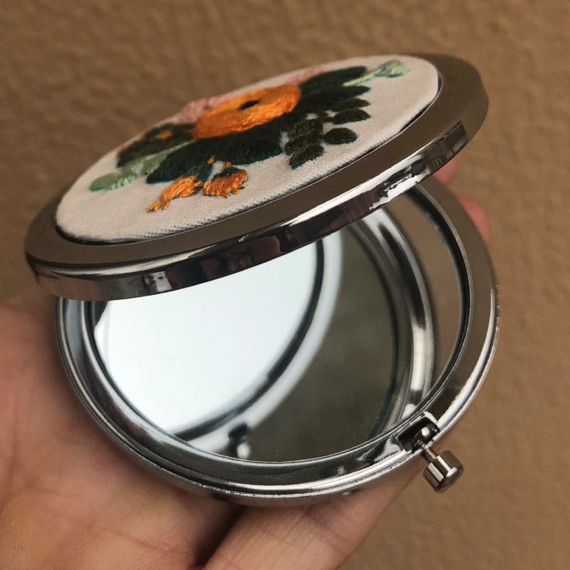 diy three-dimensional double-sided mirror handmade creative production makeup mirror material package ktclubs.com