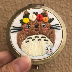 diy three-dimensional double-sided mirror handmade creative production makeup mirror material package ktclubs.com