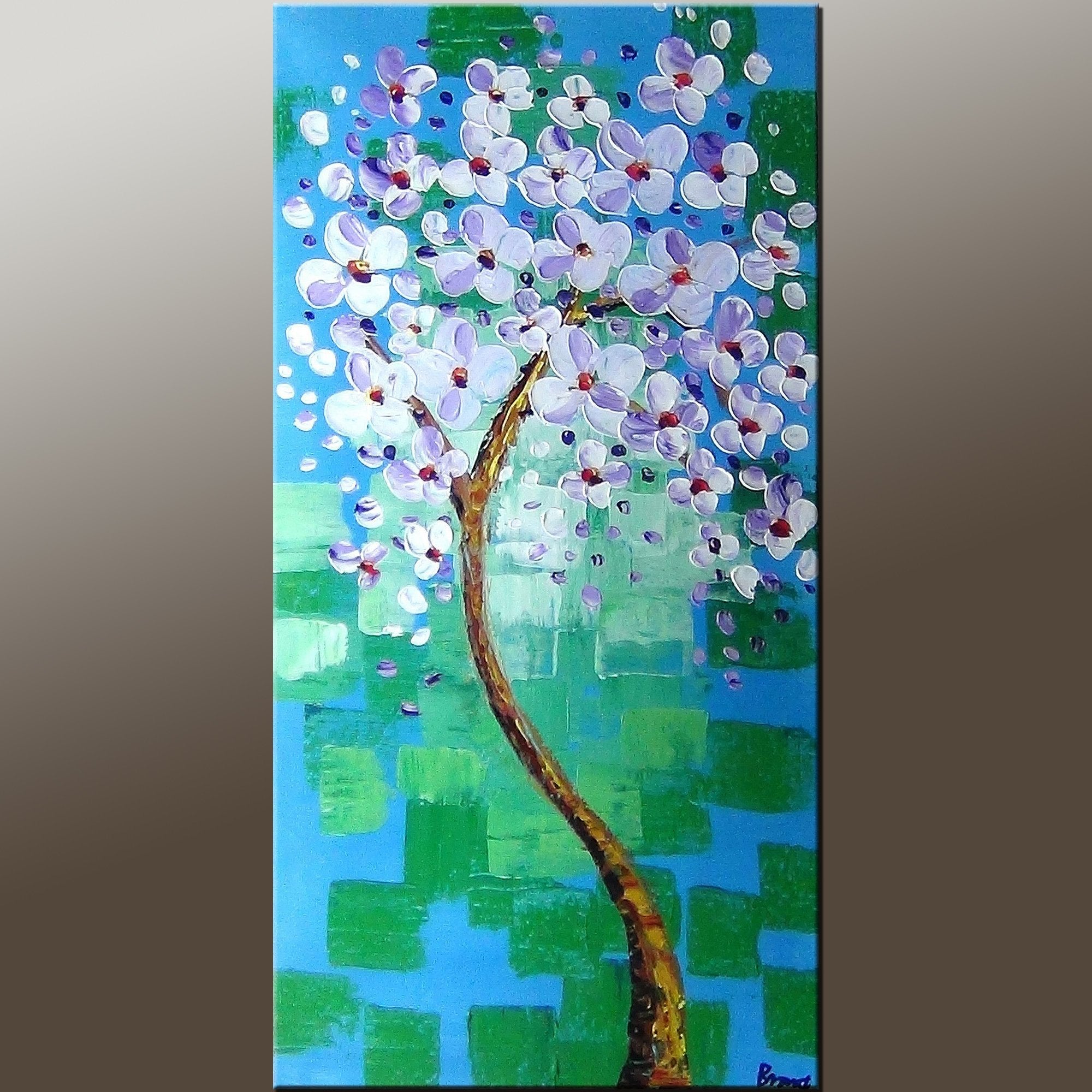 Heavy Texture Painting, Modern Art, Flower Art, Acrylic Painting, Abstract Art Painting, Canvas Wall Art, Bedroom Wall Art, Canvas Art, Contemporary Art