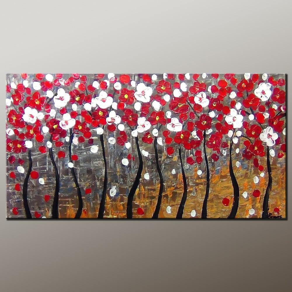 Tree of Life Art, Acrylic Painting, Abstract Landscape Painting, Abstract Art Painting, Canvas Wall Art, Bedroom Wall Art