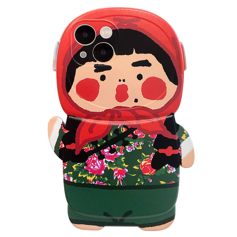 Creative Silicone Phone Case With Northeasterners Pattern