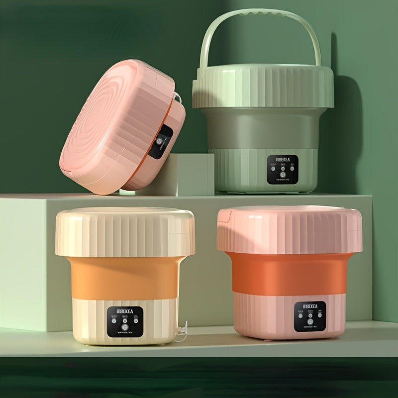 Mini washing machine - 6 litre folding portable disinfection and drying suitable for lingerie socks baby clothes