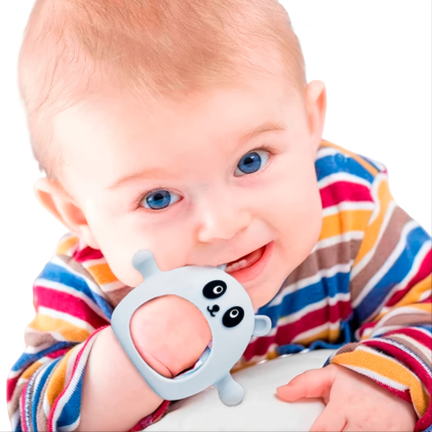 Panda Baby Teething Toys For Babies 3 Months+ Silicone Baby Never Drop Teething Toys Anti Dropping Wearable Teething Mittens Baby Teether Baby Chew Toys For Babies