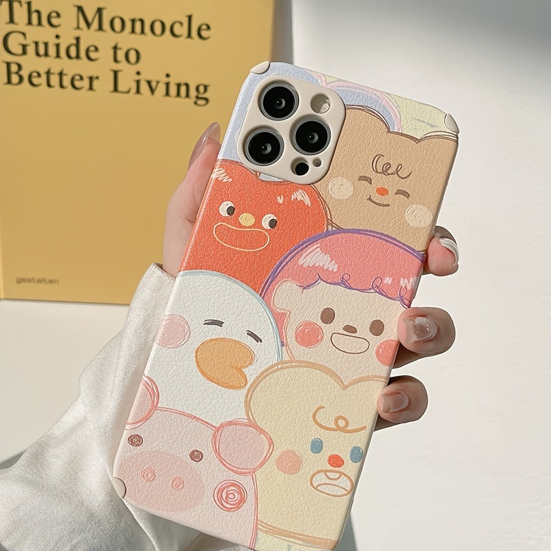 Original Cartoon Children's Fun Painting Imitation Leather All-inclusive Drop-proof Mobile Phone Case
