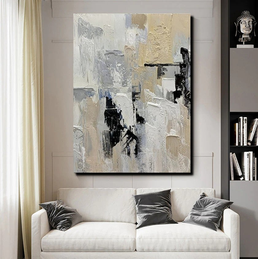 Heavy Texture Painting, Modern Abstract Painting, Simple Wall Art Ideas, Dining Room Abstract Painting, Acrylic Canvas Paintings