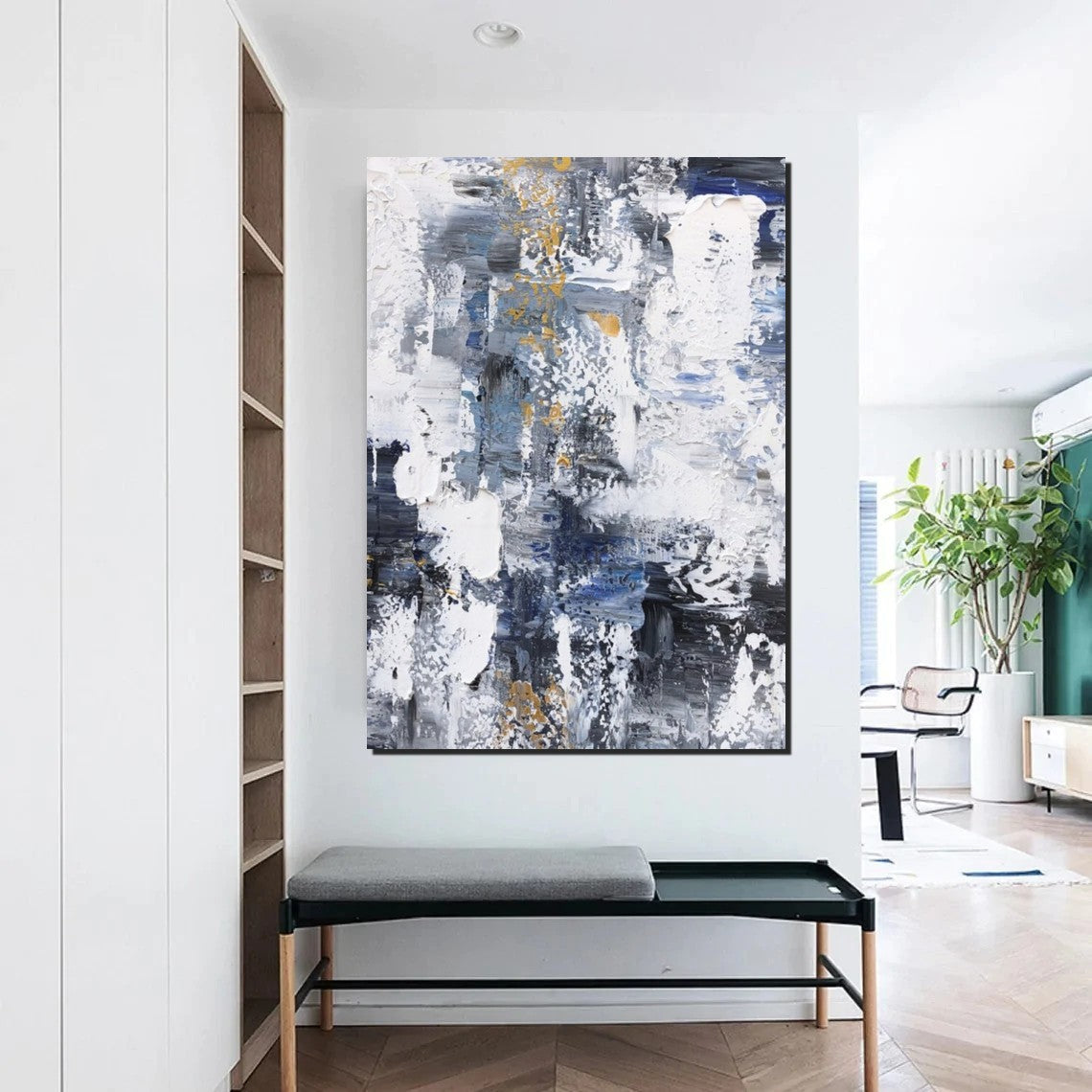 Large Painting Behind Couch, Buy Abstract Painting Online, Living Room Wall Art Paintings, Acrylic Abstract Paintings Behind Sofa, Simple Modern Art