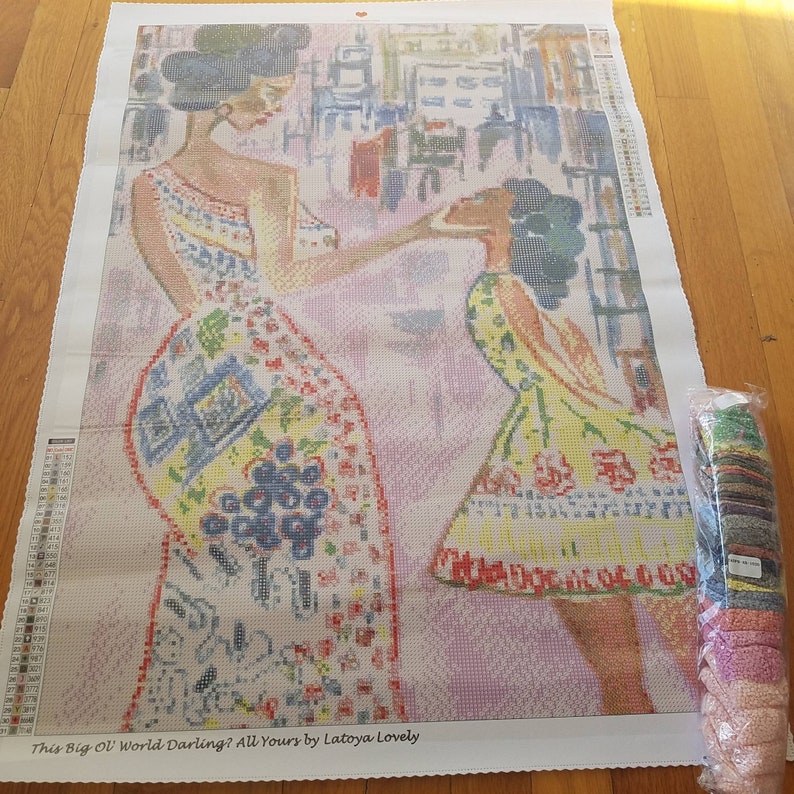 This Big Ol' World Darling? All Yours | Round Drills w/2ABs | 50cmX74cm