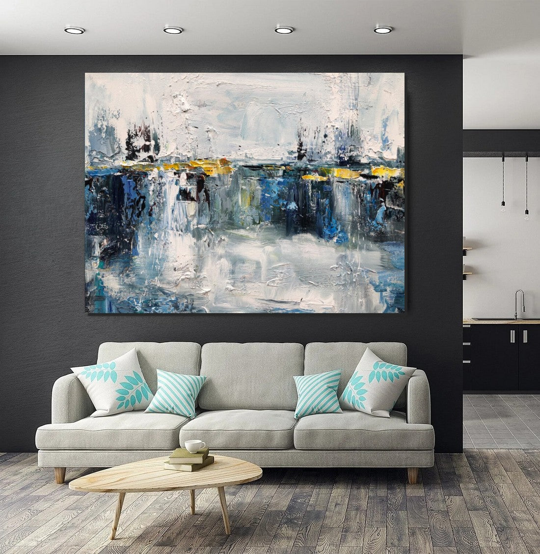 Living Room Wall Art Painting, Extra Large Acrylic Painting, Simple Modern Art, Palette Knife Paintings, Modern Contemporary Abstract Artwork