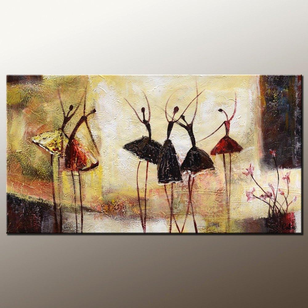 Abstract Art, Contemporary Wall Art, Modern Art, Ballet Dancer Painting, Art for Sale, 100% Hand Painted Art