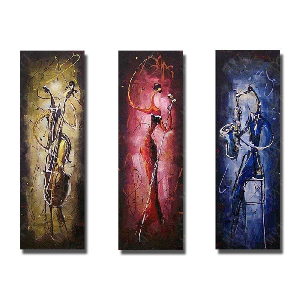 Cellist, Singer, Saxophone Player, Musical Instrument Player Painting, Bedroom Abstract Painting