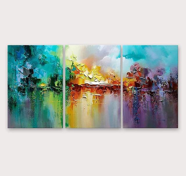 Heavy Texture Painting, Large Painting for Living Room, Palette Knife Painting, Acrylic Painting on Canvas