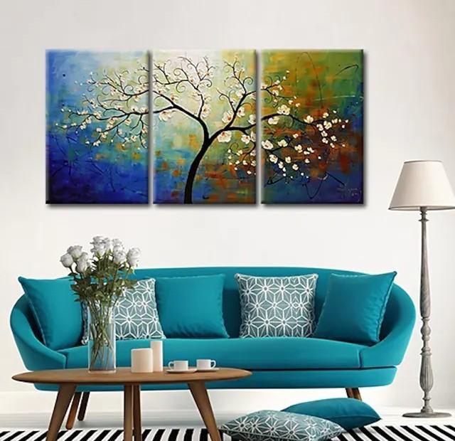 Heavy Texture Painting, Acrylic Painting for Bedroom, Tree of Life Painting, Palette Knife Painting, Simple Painting Ideas