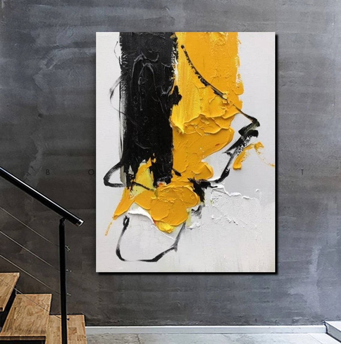 Acrylic Paintings Behind Sofa, Abstract Paintings for Bedroom, Palette Knife Canvas Art, Contemporary Canvas Wall Art, Buy Paintings Online