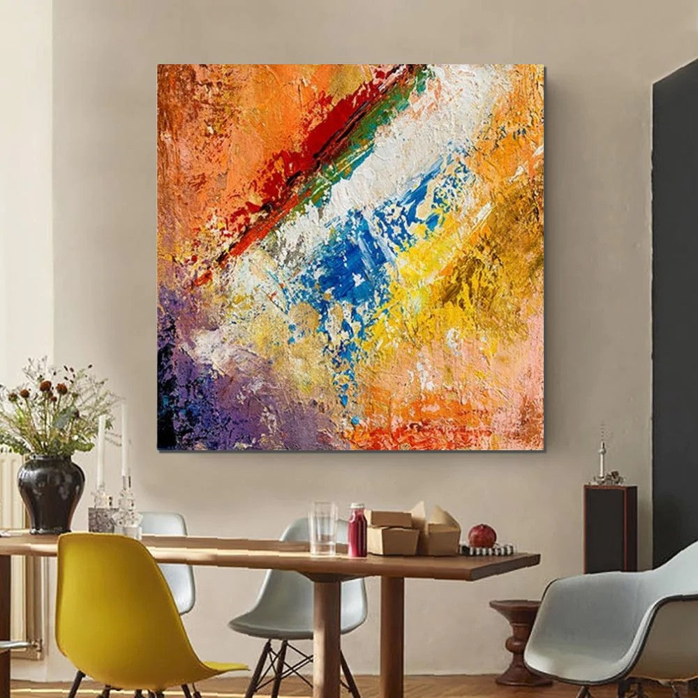 Hand Painted Acrylic Painting, Wall Art Painting for Living Room, Modern Contemporary Artwork, Acrylic Paintings for Dining Room
