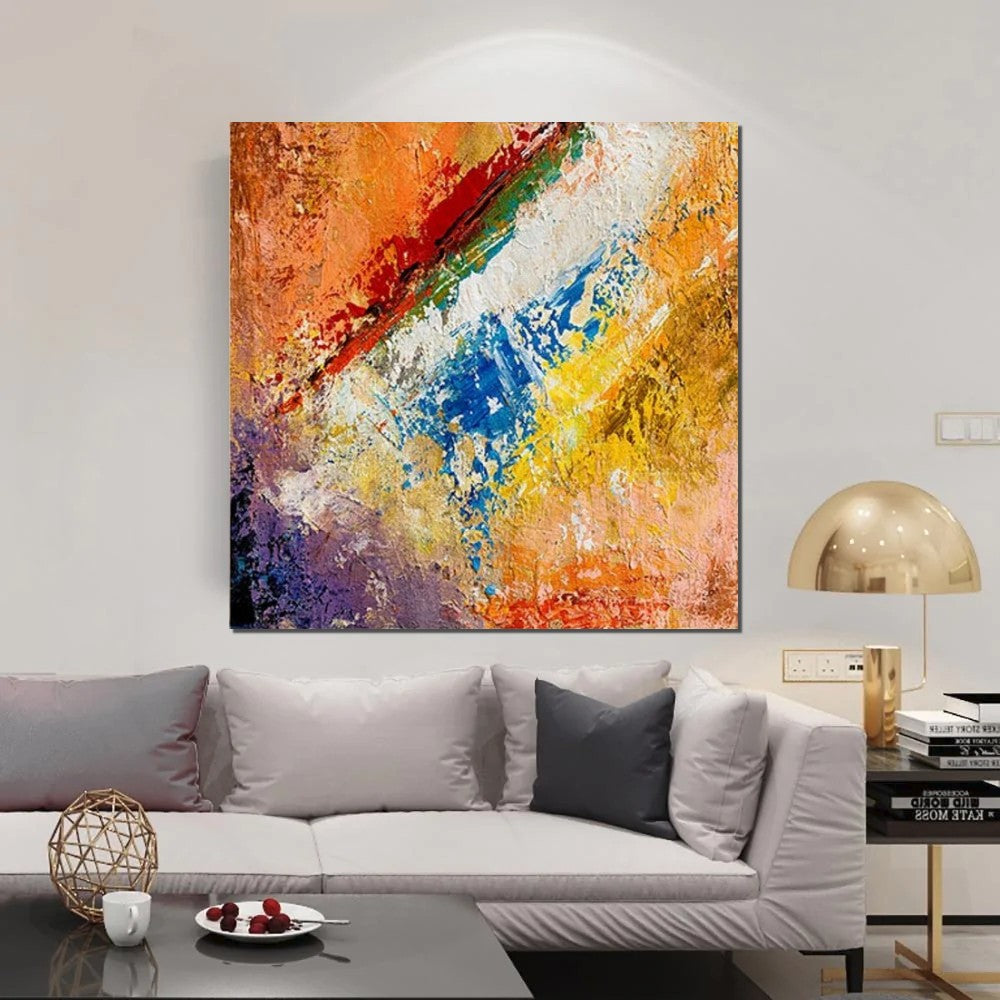 Hand Painted Acrylic Painting, Wall Art Painting for Living Room, Modern Contemporary Artwork, Acrylic Paintings for Dining Room
