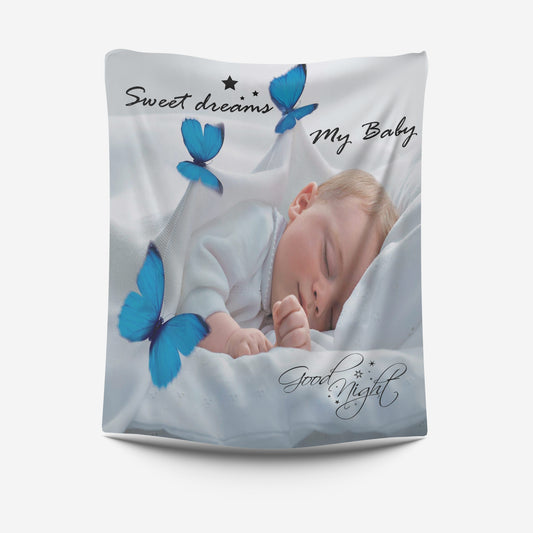 Good Night To My Baby Blanket Design by Seerat.
