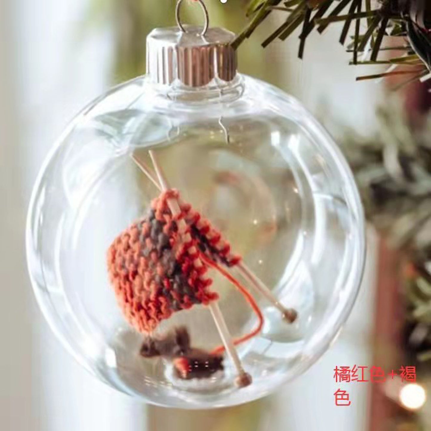 Knitted Christmas ornaments Knitted gift Christmas pendants