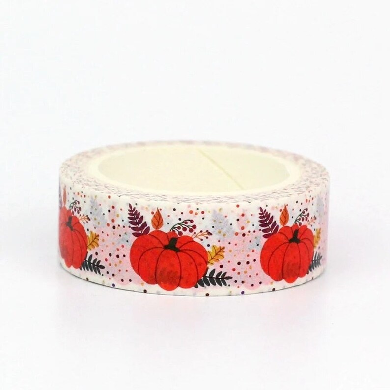 New Release: Plump Pumpkins With Fall Leaves, Washi Tape Samples And Rolls