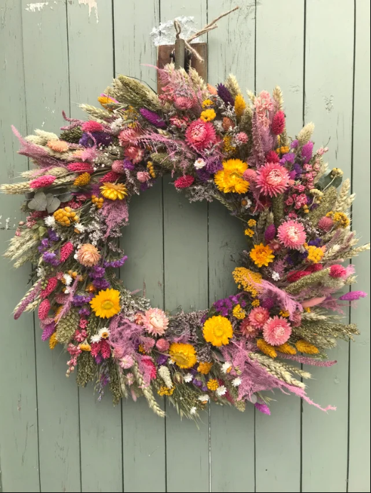Spring Wreath Making Kit. Make your own dried flower wreath