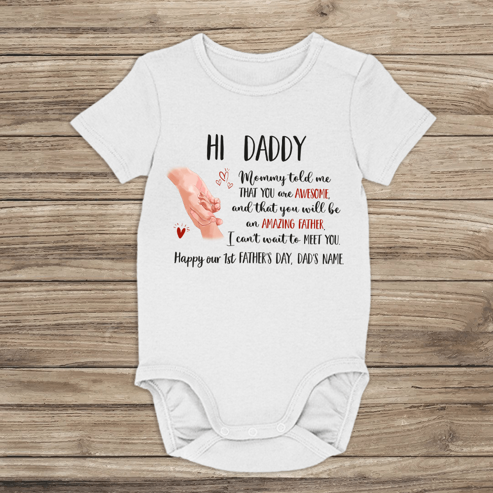 Happy Our 1st Father's Day Baby Shirt-Macorner
