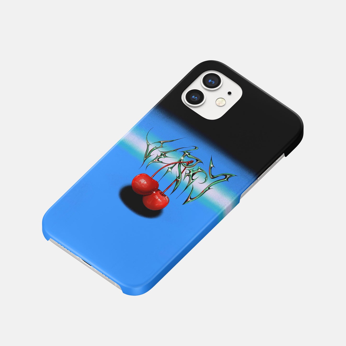 Cherry metal phone case
