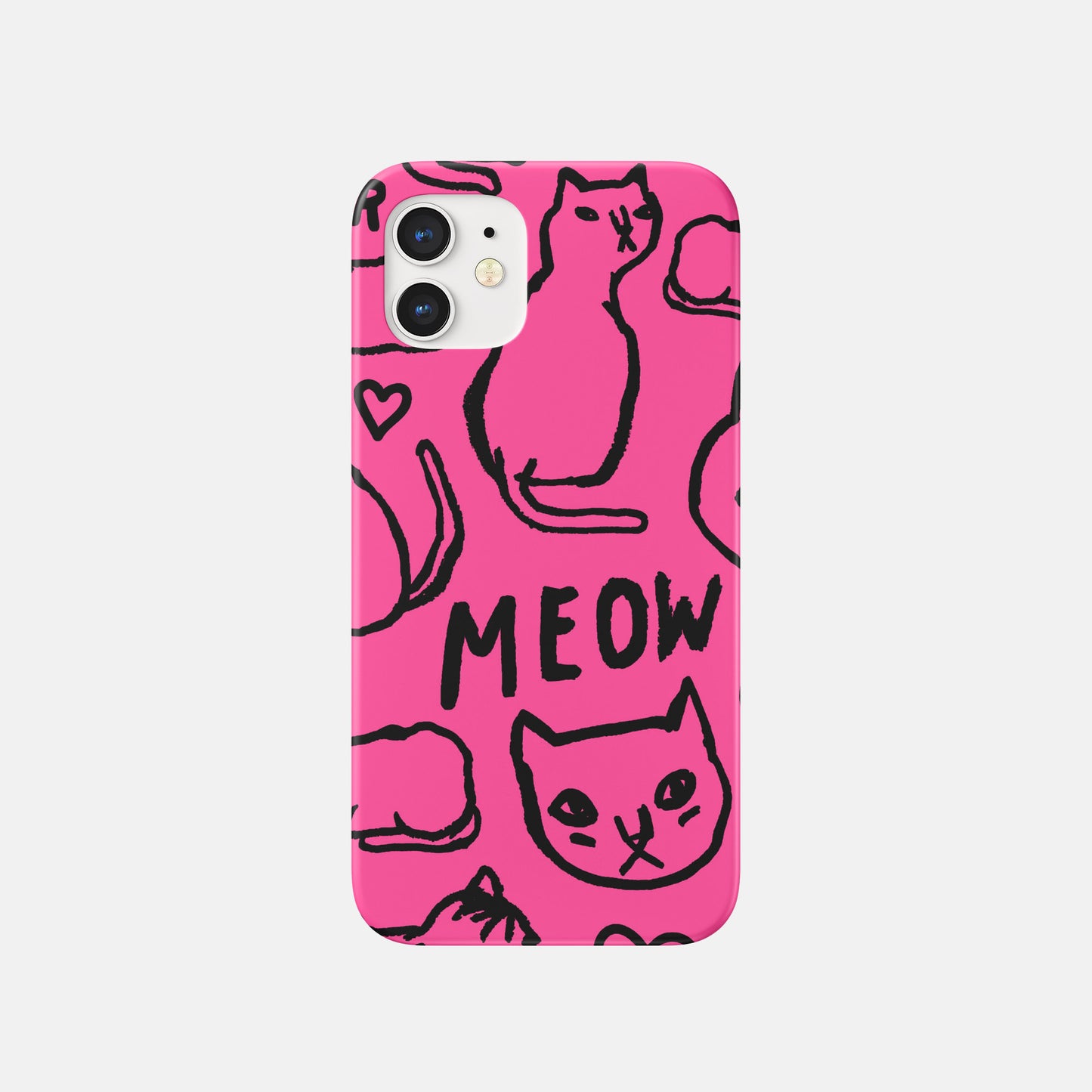 Sketchy cat phone case