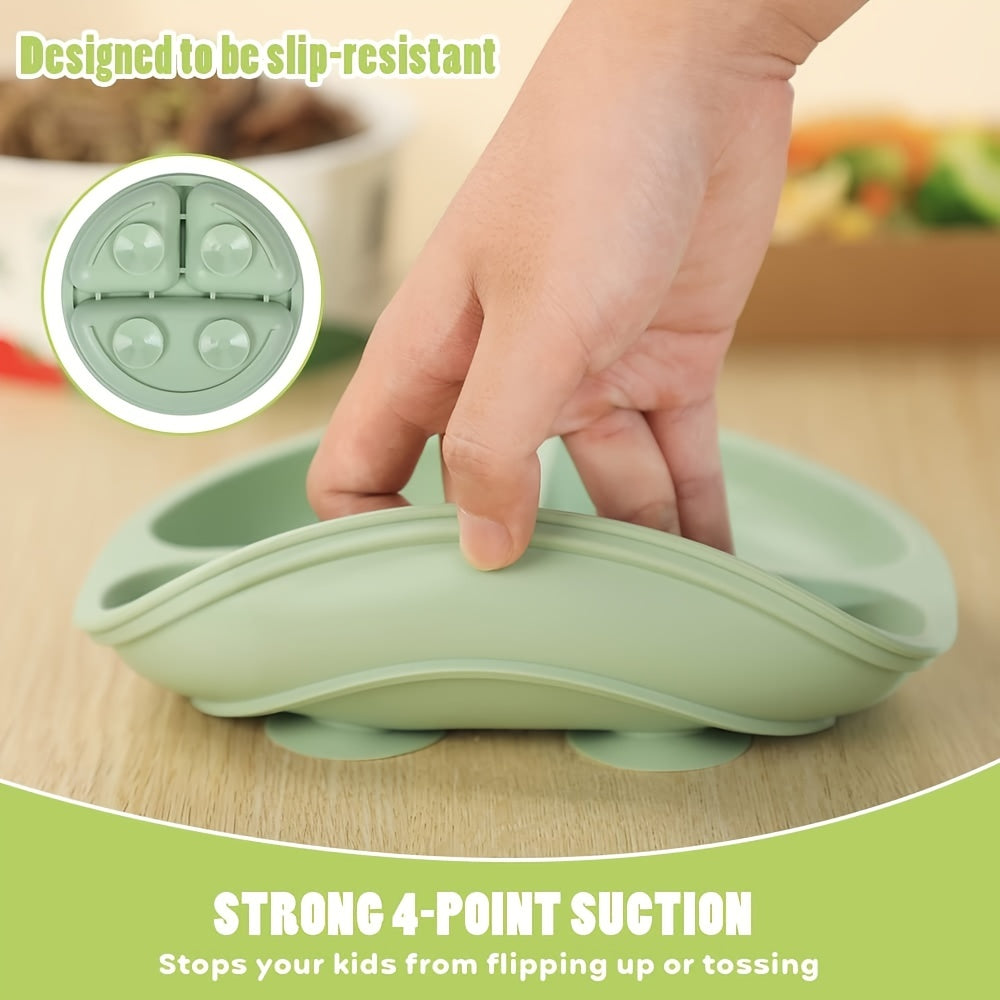 Silicone Baby Feeding Infant Dinnerware Baby Suction Bowl Plate