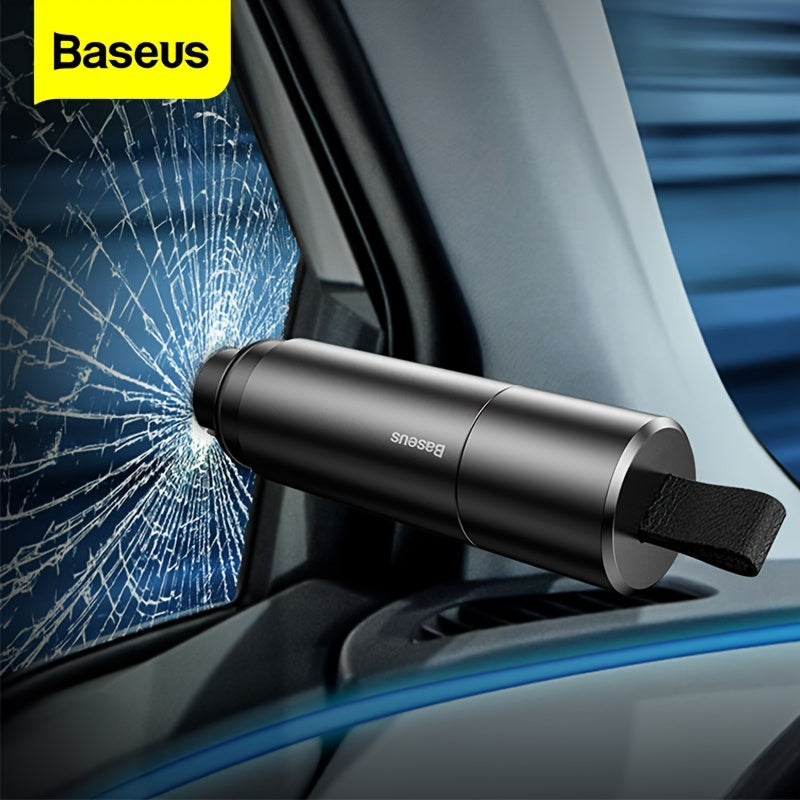 Baseus Car Safety Hammer Car Window Glass Breaker Auto Seat Belt Cutter Knife Mini Life-Saving Escape Hammer Car Emergency Tool