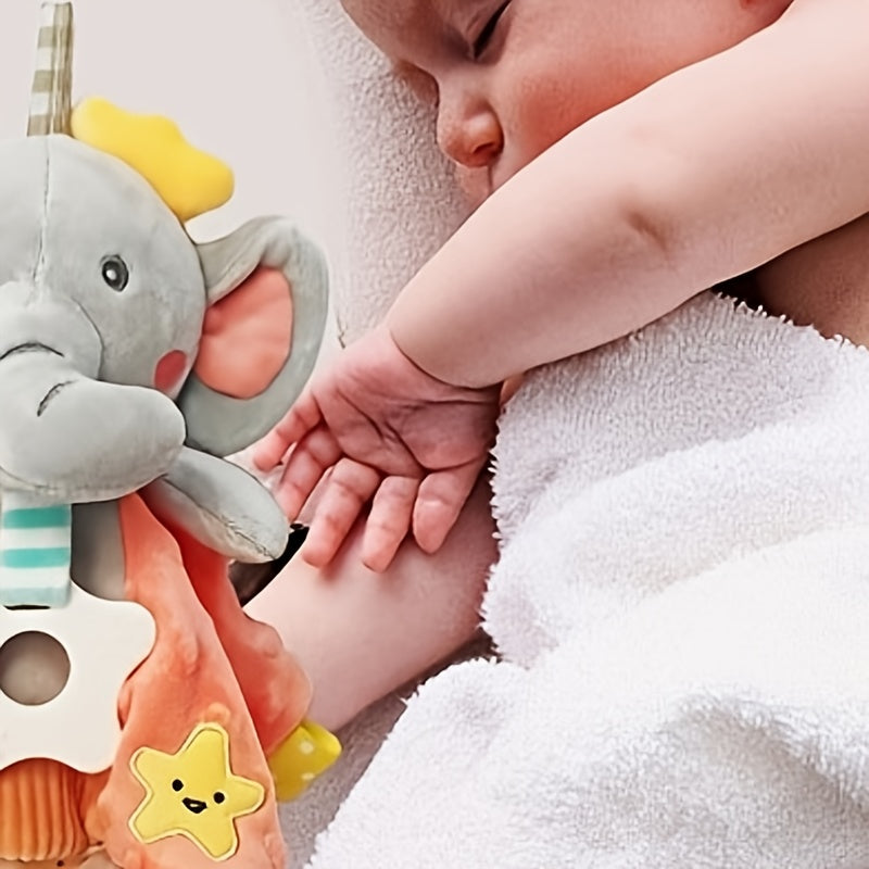 Infant Security Blanket Biteable Teether,  Baby Snuggle Blanket Baby Teething Teether Dolls Baby Touch Training Toys For Infant