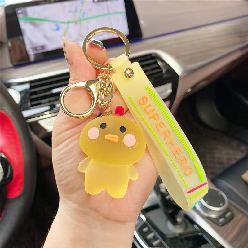 1 Pc Cute Cartoon Car Keychain