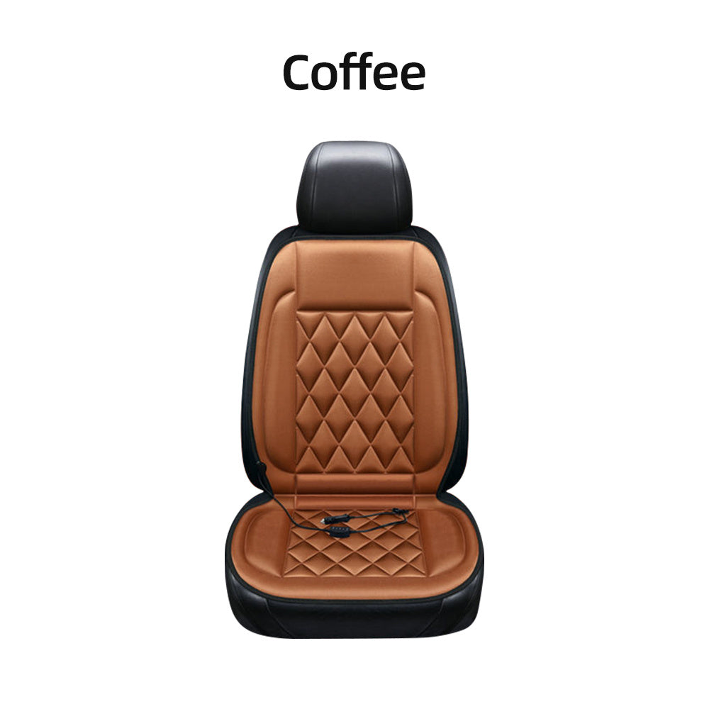 1pc 12V Car Heating Seat Cushion, 30s Fast Heating Car Seat Pad, Temperature Control Seat Cushion For Winter Driving