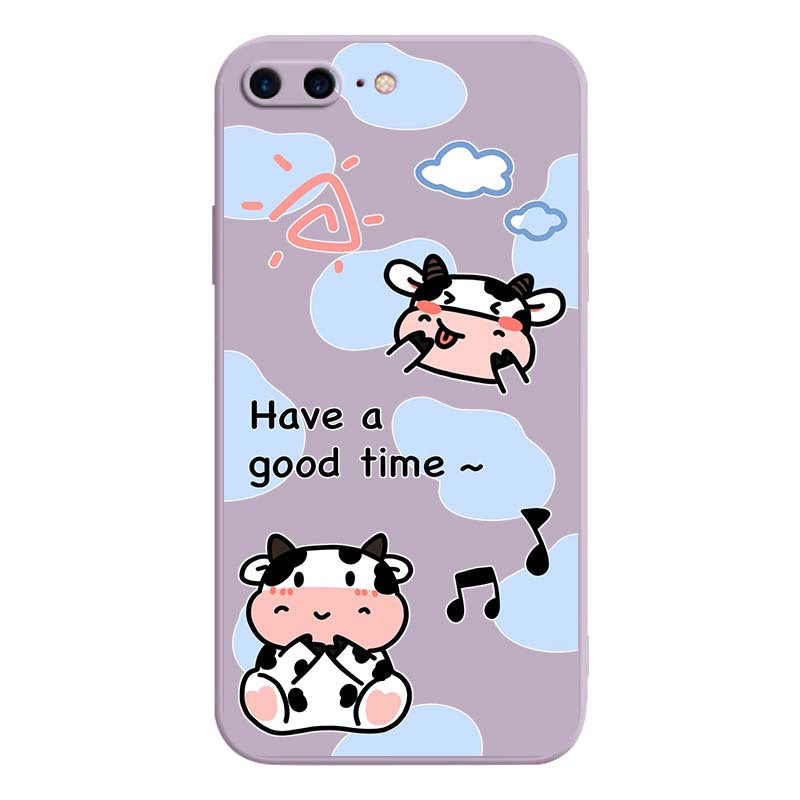 Cartoon Phone Case With Lovely Cow