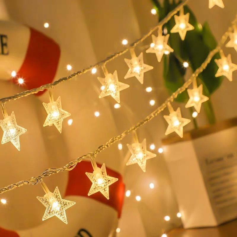 Star Lights, Lantern String Lights, Bedroom Room Decorations, Small Dormitory Lighting Christmas Decorations