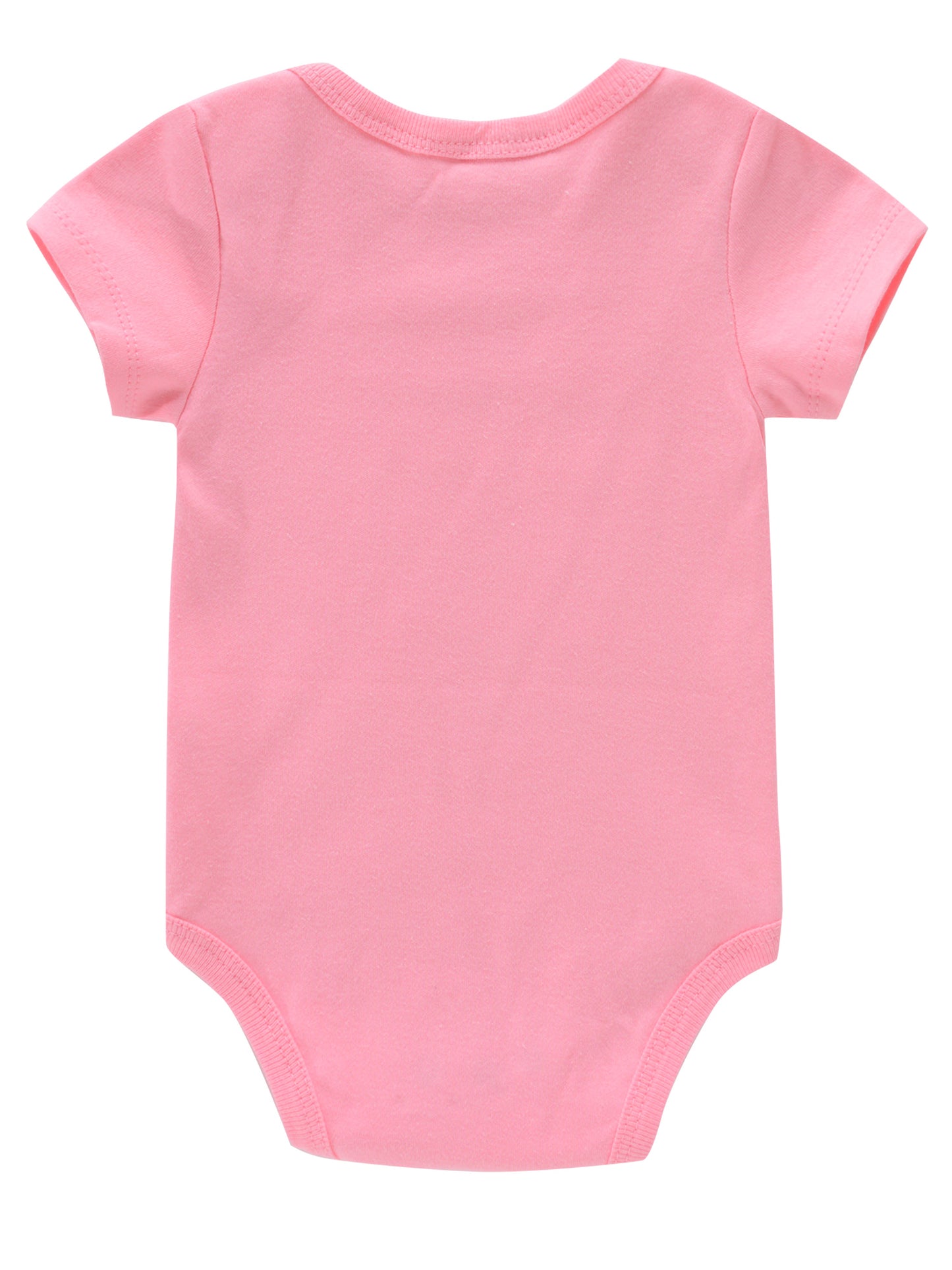Newborn Infant Romper Letter Print Short Sleeve Round Neck Bodysuit For Baby Girls Toddler Clothes