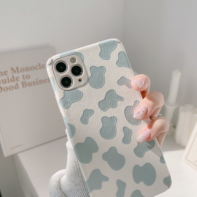 Artificial Leather  Cow Print Phone Case