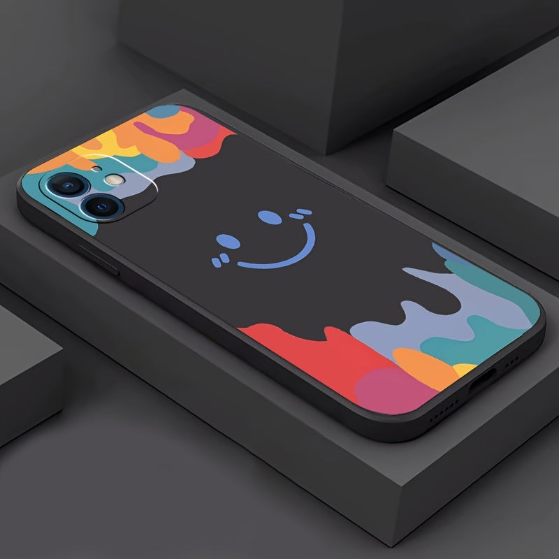 Smiley Face Ice Cream Printed Phone Case