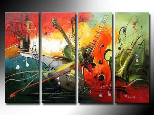 Music Painting, Modern Wall Art Painting, Simple Modern Art, Contemporary Wall Art, Modern Paintings for Living Room, Acrylic Painting Abstract