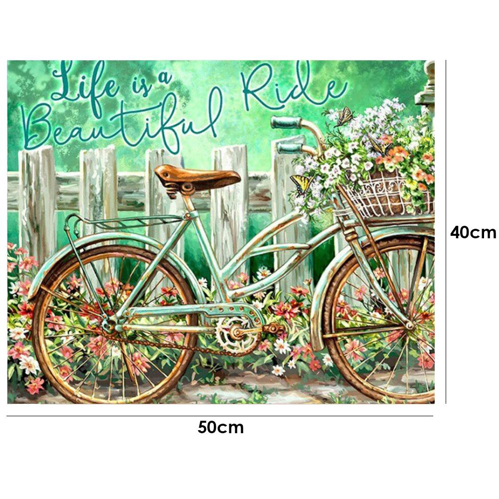 Bike-Paint By Numbers 50*40cm