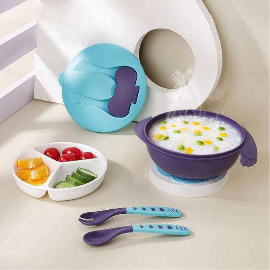 Baby Fall Prevention Feeding Tableware Set 2 Layers