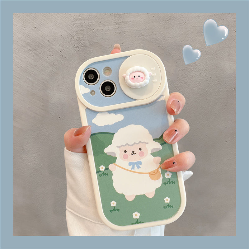 Cute Lamb Soft Rubber All-inclusive Mobile Phone Case For Iphone14 /13