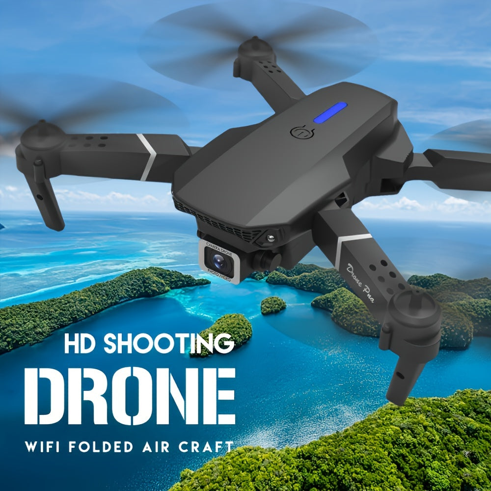 E88 RC Drone WIFI FPV Drone With  HD Dual Camera Height Hold RC Foldable Quadcopter Helicopter Dron Gift Toys With 3 Battery