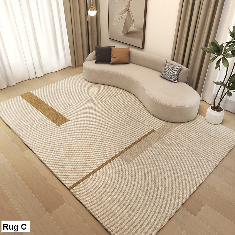 Modern Rugs under Dining Room Table, Large Modern Rugs for Living Room, Cream Color Carpets for Bedroom, Contemporary Modern Rugs Next to Bed