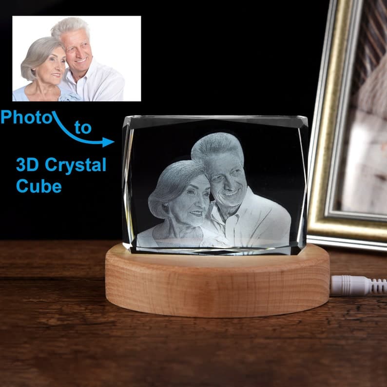 3D Crystal Photo, Custom 3D Crystal Photo Cube, Custom Photo Gift, Laser Engraved 3D Picture Block, Personalized Picture Gifts ktclubs.com